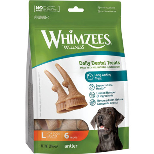 Whimzees Large Occupy Antlers Value Bag (6 Count)