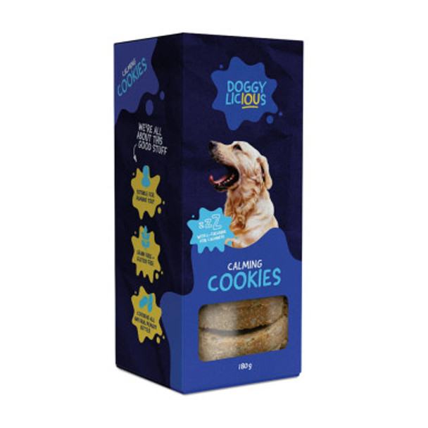 Calming Doggy Cookies - Relaxing Treats for Stress Relief (180g)