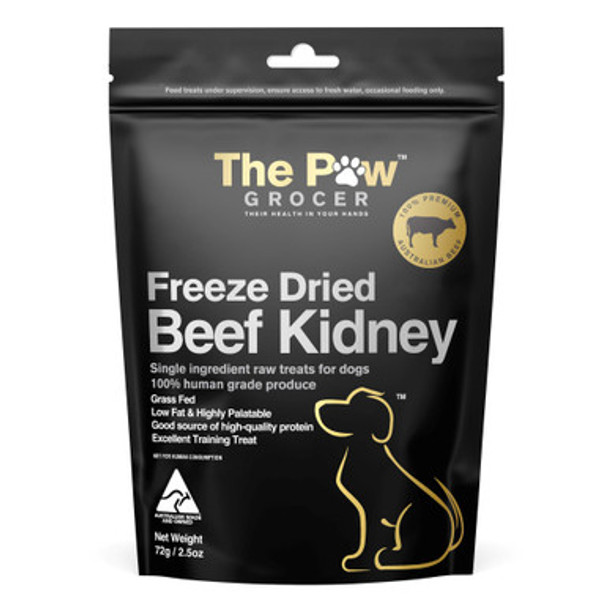 The Paw Grocer - Black Label Freeze Dried Beef Kidney for Dogs 72g