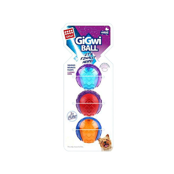 GiGwi Ball Small 3 Pack - Image 1 of 2
