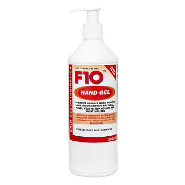 F10 Hand Gel Sanitiser 500ml