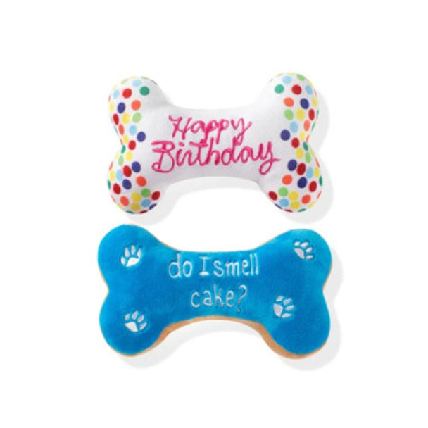Jouet en peluche pour chien "Birthday Bone Cookies" de Fringe Studio (2 pièces)