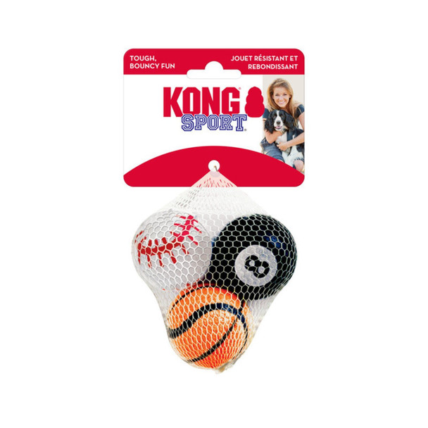 KONG Sport Balls Dog Toy 3 Pack Small - Image 1 of 3
