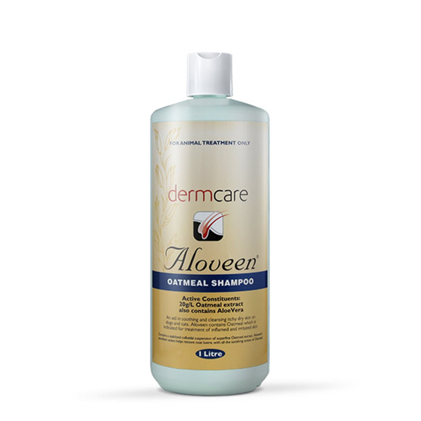 Aloveen Oatmeal Shampoo For Dogs Cats & Horses 1L