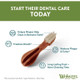 Whimzees Medium Toothbrush Dog Dental Treats (12 Pack)