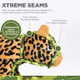 Outward Hound Xtreme Seamz Leopard Squeaker Dog Toy