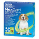 NexGard Spectra chewables for medium dogs 7.6-15kg, effective against fleas, ticks, and parasites. Tasty green formula.