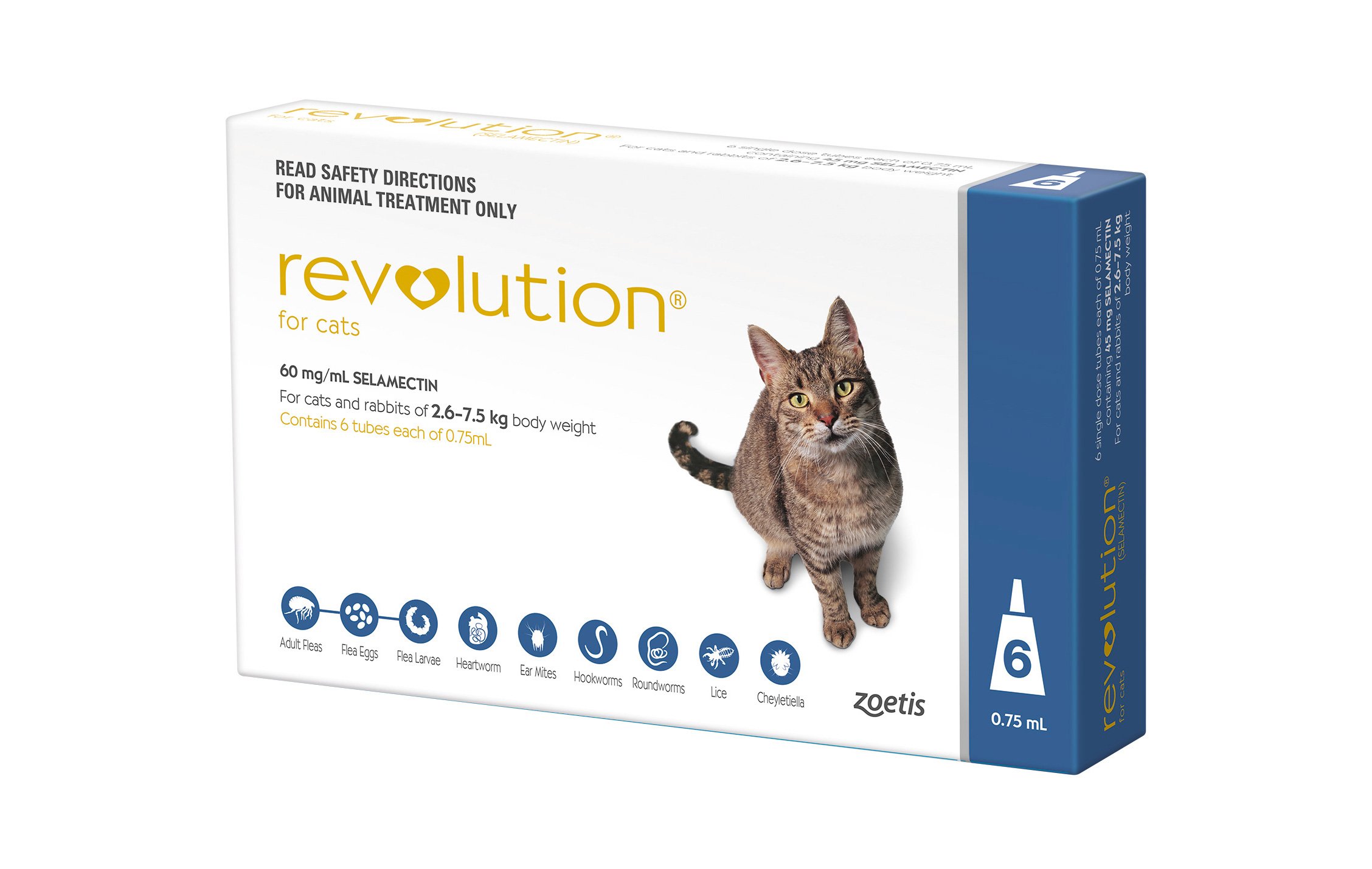 Revolution for Cats 2.6-7.5kg - Blue