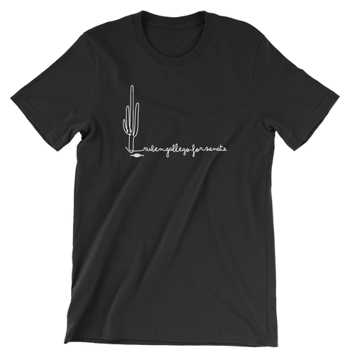 Ruben Gallego Cursive (Unisex Black Tee) Ruben Gallego Cursive (Unisex Black Tee)