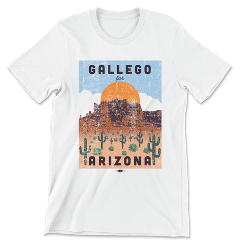 Gallego Desert (Unisex White Tee) Gallego Desert (Unisex White Tee)