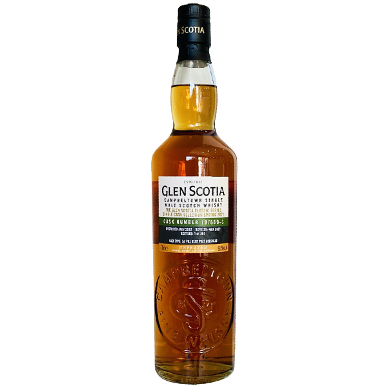 Glen Scotia 7 year Single Cask 19/660-3 Single Malt Scotch Whisky