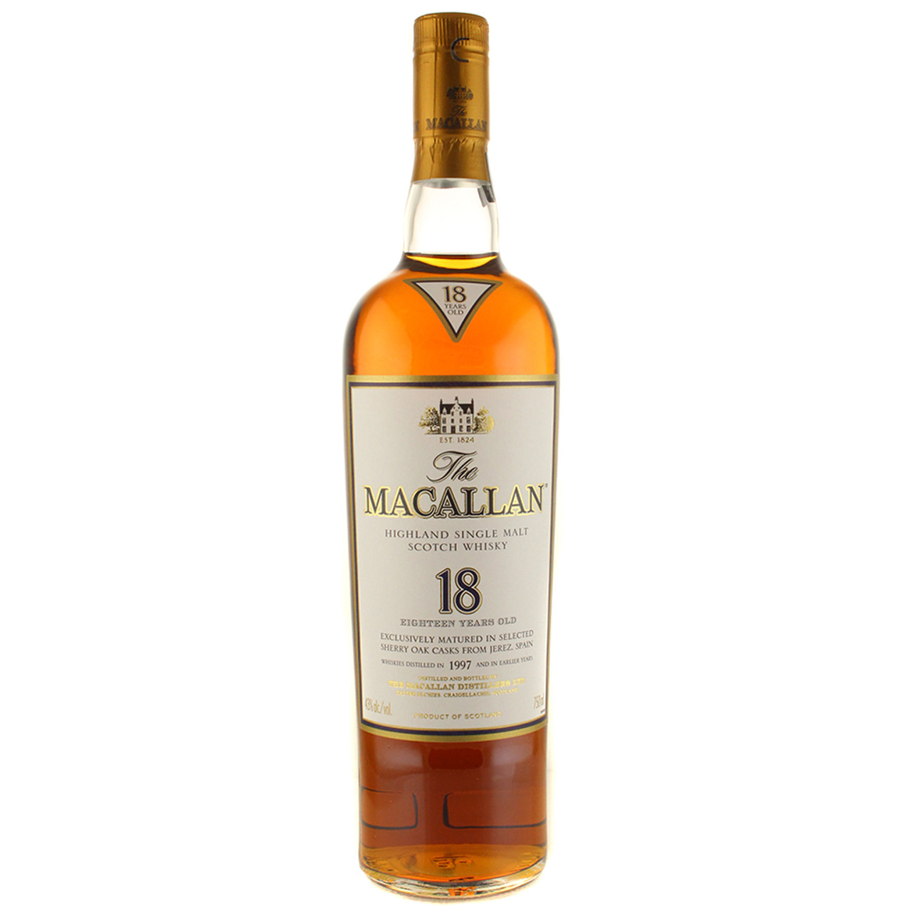 The Macallan Sherry Oak 18 Years Old Scotch Whisky (750ml)