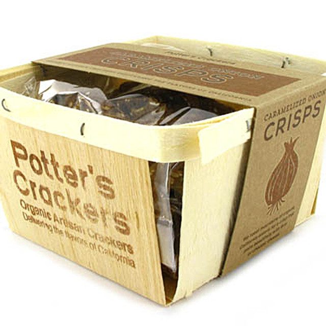 Caramelized Onion Crisps - Potters Crackers