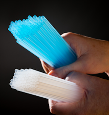 Sterile straws -Blue