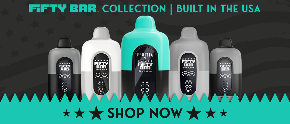 Shop the Fifty Bar vape collection