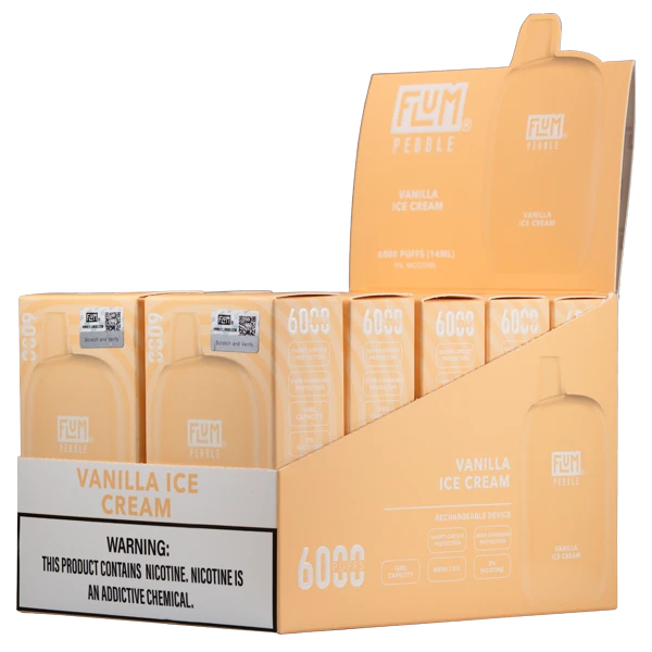 flum pebble box Vanilla Ice Cream Vape Vape Tutorials and Guides ONMARKET-DSD Flavor:Georgia Peach