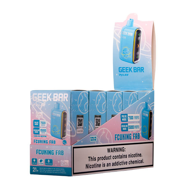 fcking fab geek bar flavor Fcucking Pulse Vape low nicotine Flavours:Cherry Lemon Mint geek bar pulse platinum