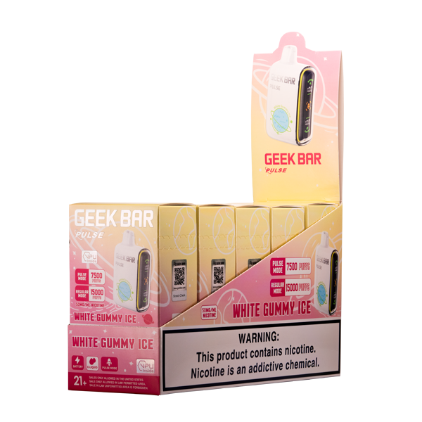 white gummy vape geek bar Ice Pulse Flavour:Latte Relx Prefilled pod kit XROS Replacement Pods 4-Pack
