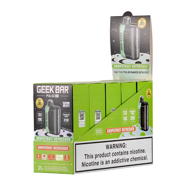 geek bar grapefruit refresher flavor Pulse X Vape FLAVORS:SOUR MANGO PINEAPPLE 25000 Puff Geek Bar AF 12000 | Miami