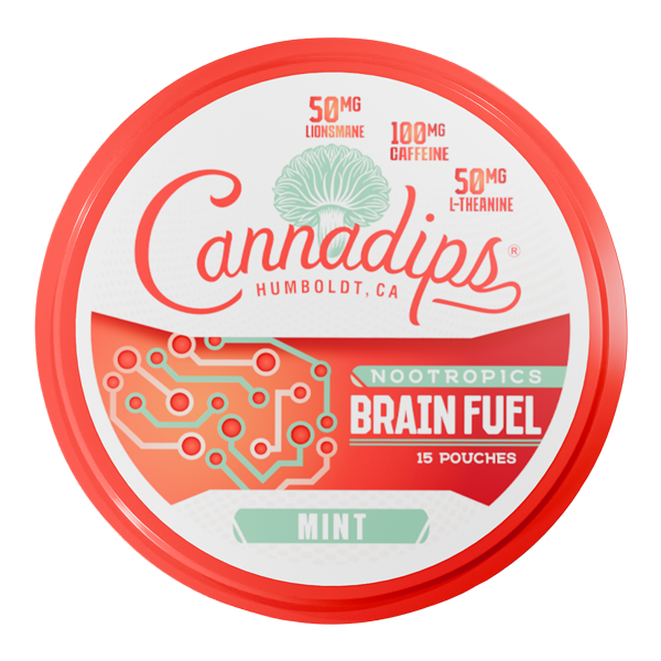 Mint CANNADIPS Brain Fuel Pouches