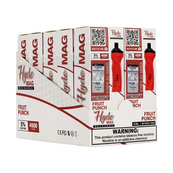 vape fruit punch juice Hyde Mag CREAM Colour:G5 Lemon Green Nicotine Salts in Regular