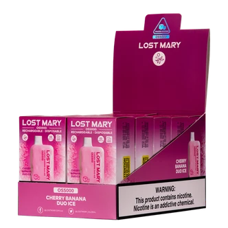 Cherry Banana Duo Ice Lost Mary OS5000 Disposable Vape 10-Pack