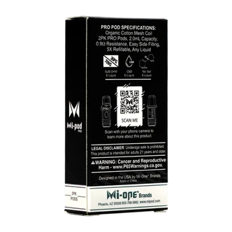 Browse the mi-pod online vape shop for replacement pods for vape pens