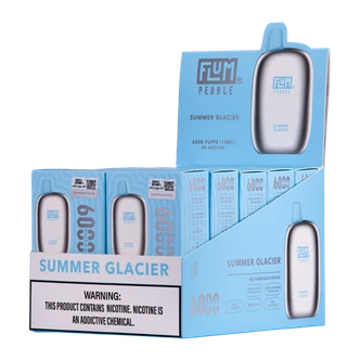 Summer Glacier Flum Pebble Disposable Vape 10-Pack