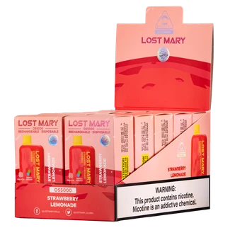 Strawberry Lemonade Lost Mary OS5000 Vape 10-Pack