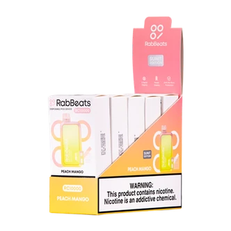 Peach Mango  Rabbeats RC10000 Vape 5-Pack