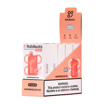 Watermelon Ice  Rabbeats RC10000 Vape 5-Pack