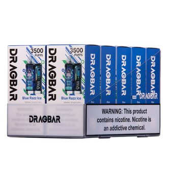 Blue Razz Ice Zovoo Dragbar B3500 10-Pack