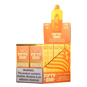 Juicy Mango Melon Ice Fifty Bar Vape 10-Pack