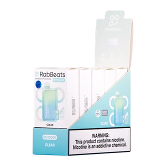 Clear Rabbeats RC10000 Vape 5-Pack