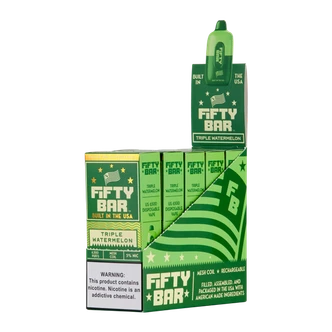 Triple Watermelon Fifty Bar Vape 5-Pack