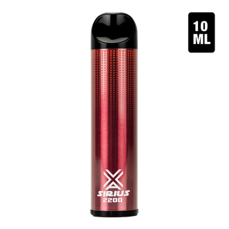 A bulk disposable vape pen with 2200 puffs, the Tropical Punch flavored Sirius 2200 