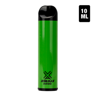 A bulk disposable vape pen with 2200 puffs, the Sirius 2200 flavored with Cool Mint