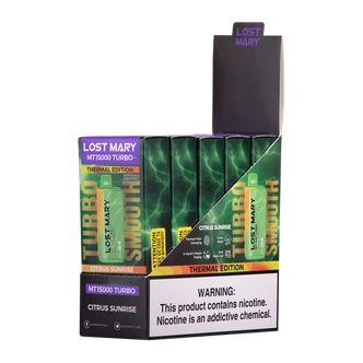 Citrus Sunrise Lost Mary Mt15000 Turbo Disposable 5 Pack