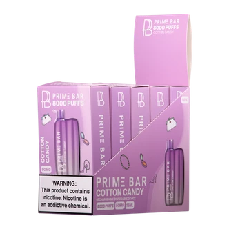 Cotton Candy Prime Bar 8000 Vape 5-Pack