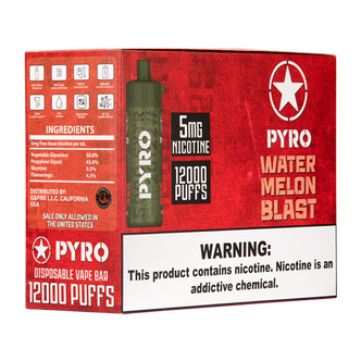 Watermelon Blast Pyro Disposable Vape 10-Pack