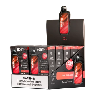 Apple Peach North FT12000 Vape 10 Pack