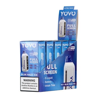 Blue Razz Ice YOVO Ultra 18000 5-Pack