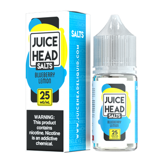 A 30ml vape juice with nicotine salts in 20mg & 40mg, Blueberry Lemon by Juice Head