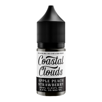Apple Peach Strawberry Coastal Clouds Salt Nic