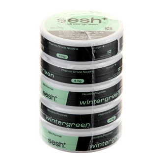 Wintergreen Sesh+ Pouches 4mg 5-Pack
