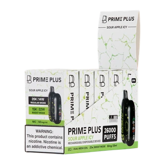 Sour Apple Icy PRIME PLUS 26000 5 Pack