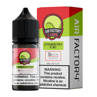 A 30ml vape juice with nicotine salts in 20mg & 40mg, Strawberry Kiwi by Air Factory