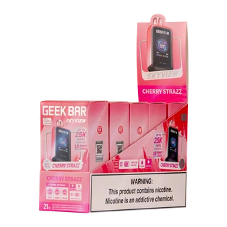 Cherry Strazz Geek Bar SkyView 25k Vape5 pack