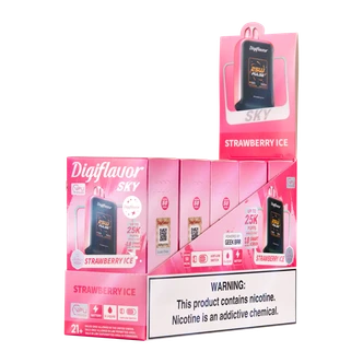 5 Pack of Strawberry Ice DIGIFLAVOR SKY