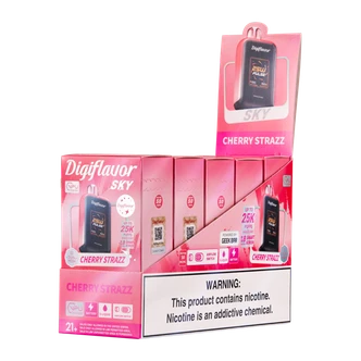 5 Pack of Cherry Strazz DIGIFLAVOR SKY
